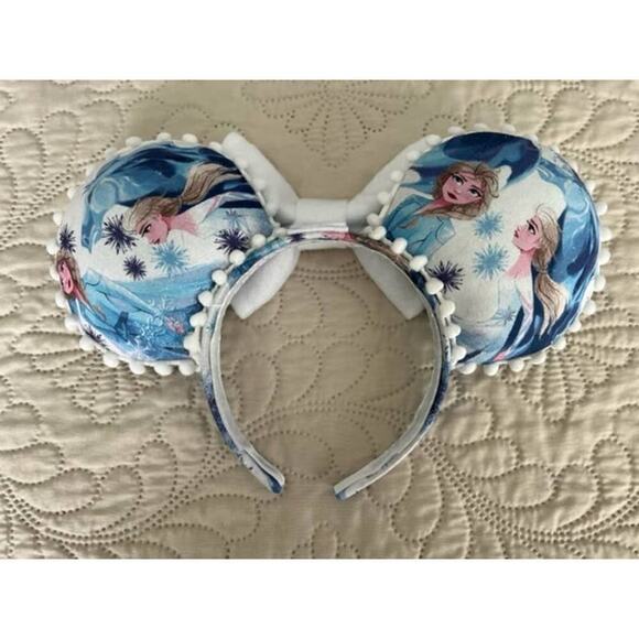 Disney Frozen Anna Elsa Handmade Minnie Ears - Picture 2 of 5